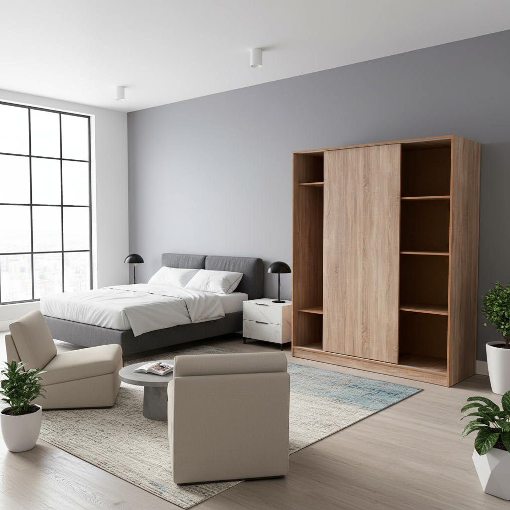 Armario HOPPER - 2 Puertas Correderas Largas