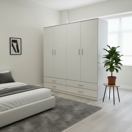 Armario GOYA - 4 Puertas con 4 Cajones